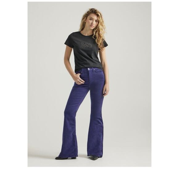 Lee High Rise Flared Corduroy Jeans - Picture 1 of 8